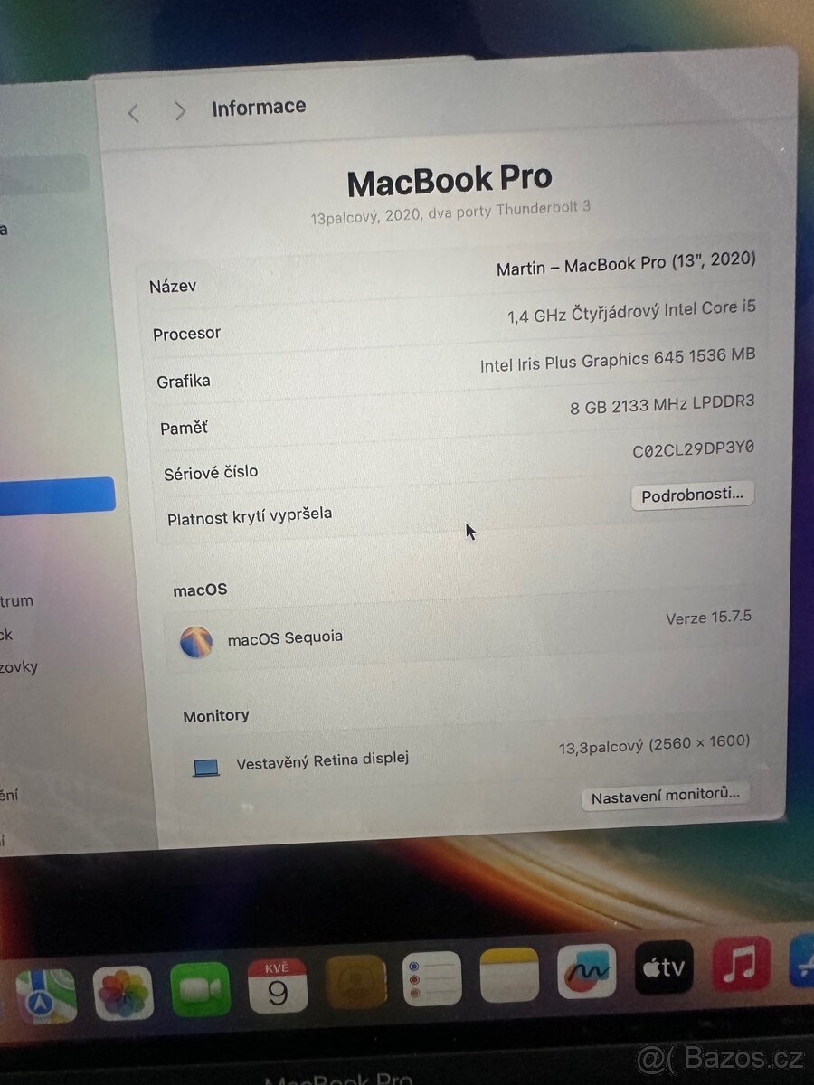 MacBook Pro 13” 2020 (1,4GHz/8/512GB, Space Gray) - 13