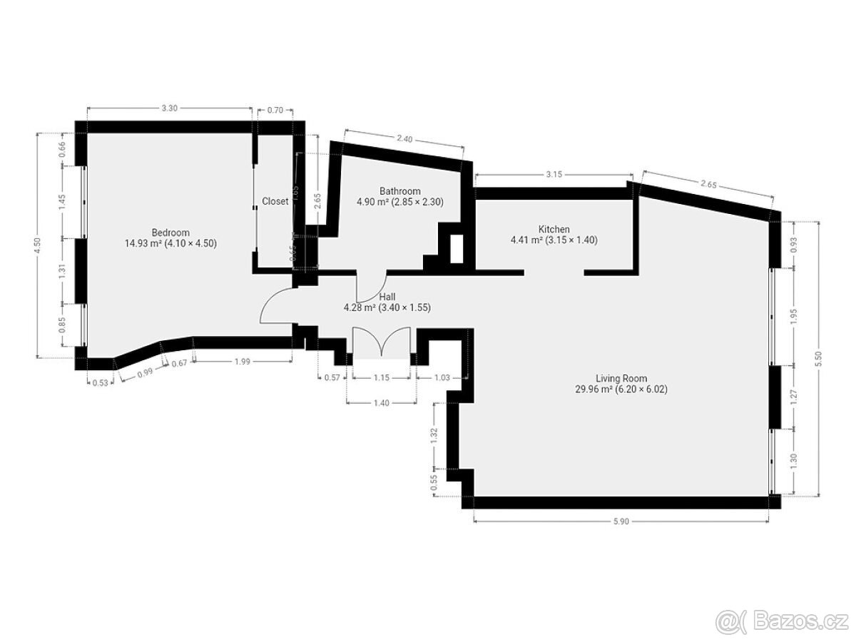 Pronájem bytu 2+1, Týnská ulička, Staré Město, 71 m2 - 13