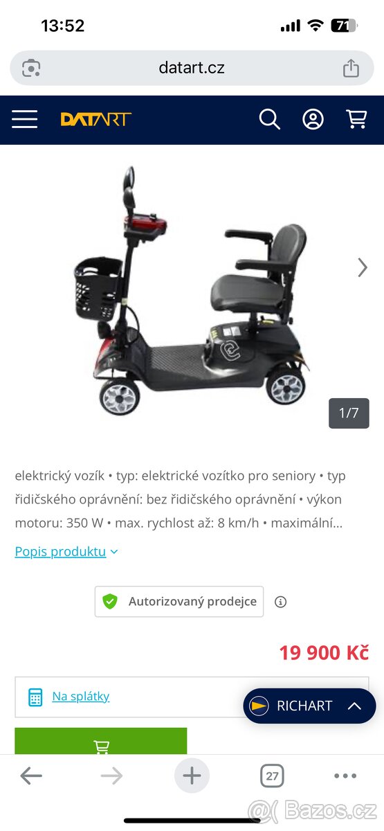 Elektrické vozítko pro senyory - 13