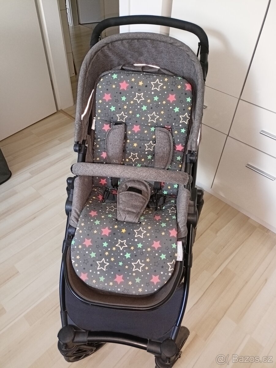 Kinderkraft Prime Lite šedý 2v1 2020 + příslušenství - 13