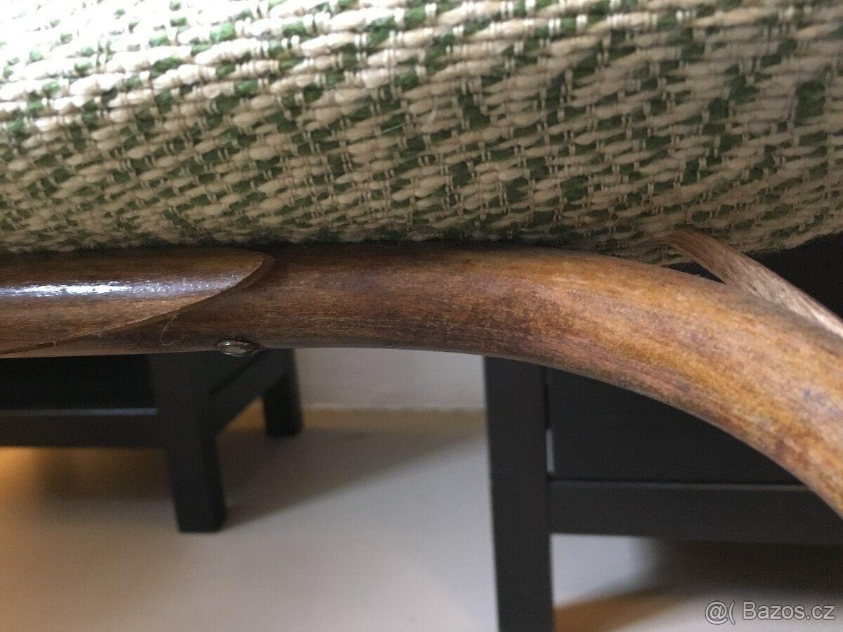 Starožitné houpací křeslo Thonet - 13