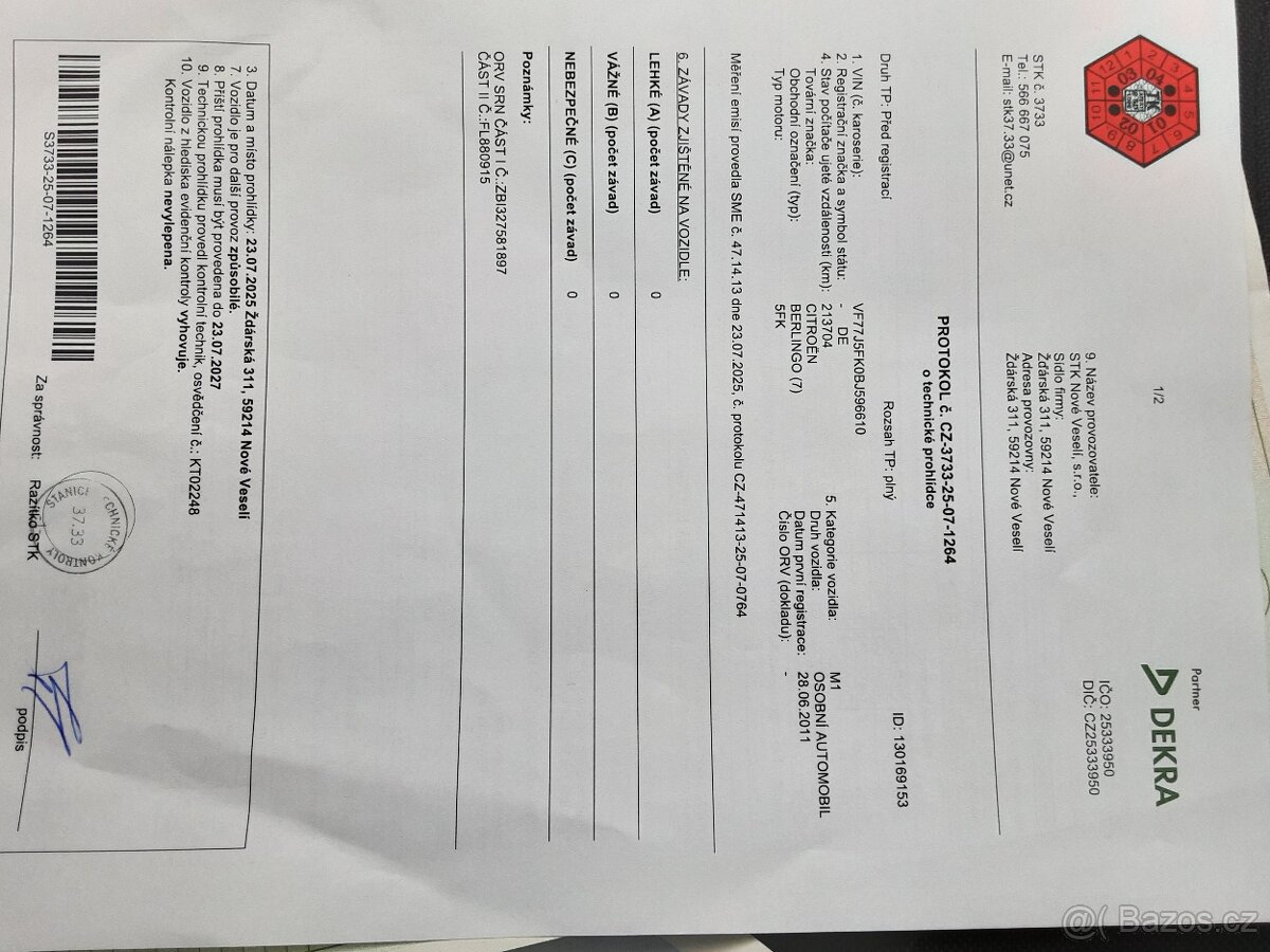 CITROEN BERLINGO 2011 1.6i 72kW MULTISPACE - 13