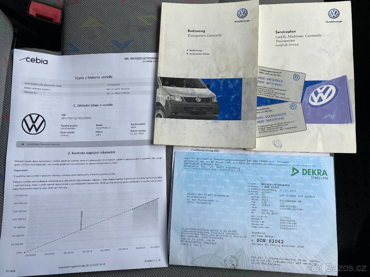 Volkswagen Transporter, 1.9Tdi 75 KW-6MÍST-SKLÁPÉČ - 13