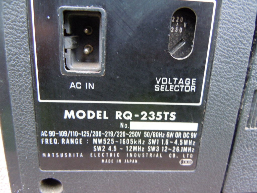 PANASONIC RQ 235TS - 13