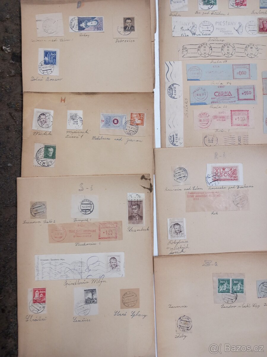 znamky pohlednice viněty etikety učty prospekty obalky - 13