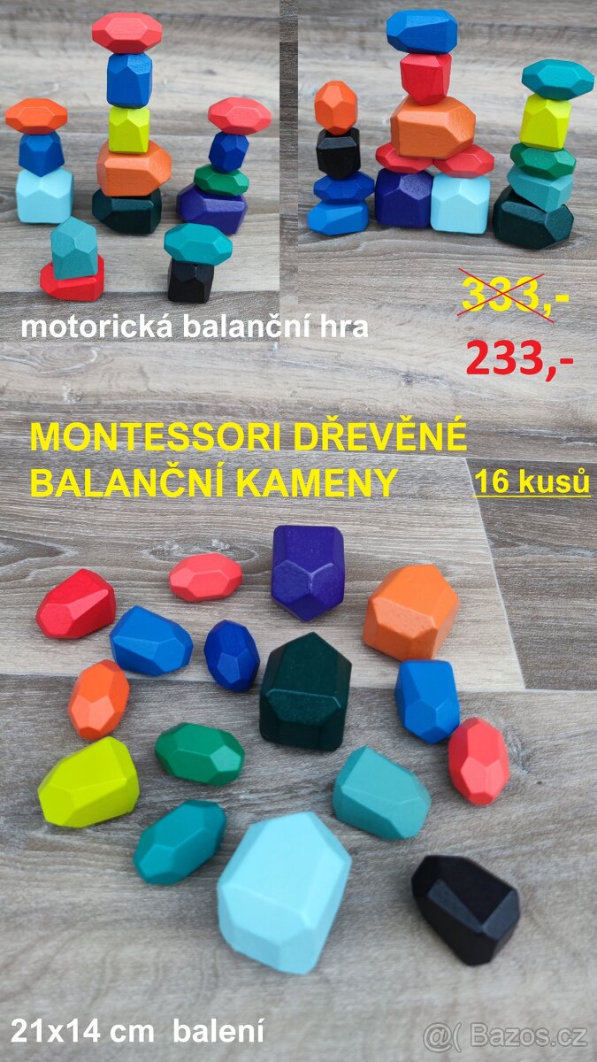 Nové dřevěné montessori hry a hračky - 13