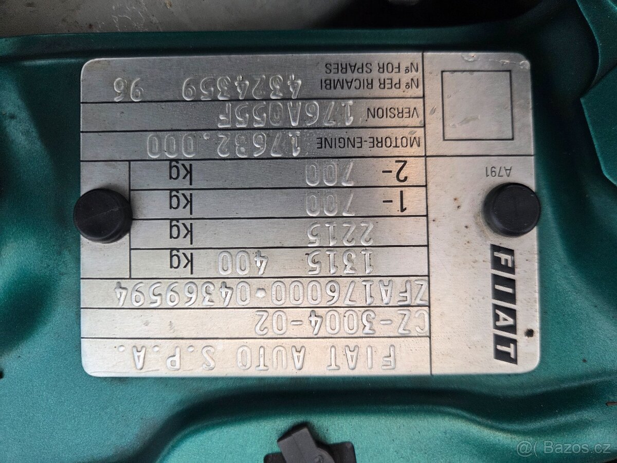 Fiat Punto - Kup ČR - Veterán po prvním majiteli. - 13