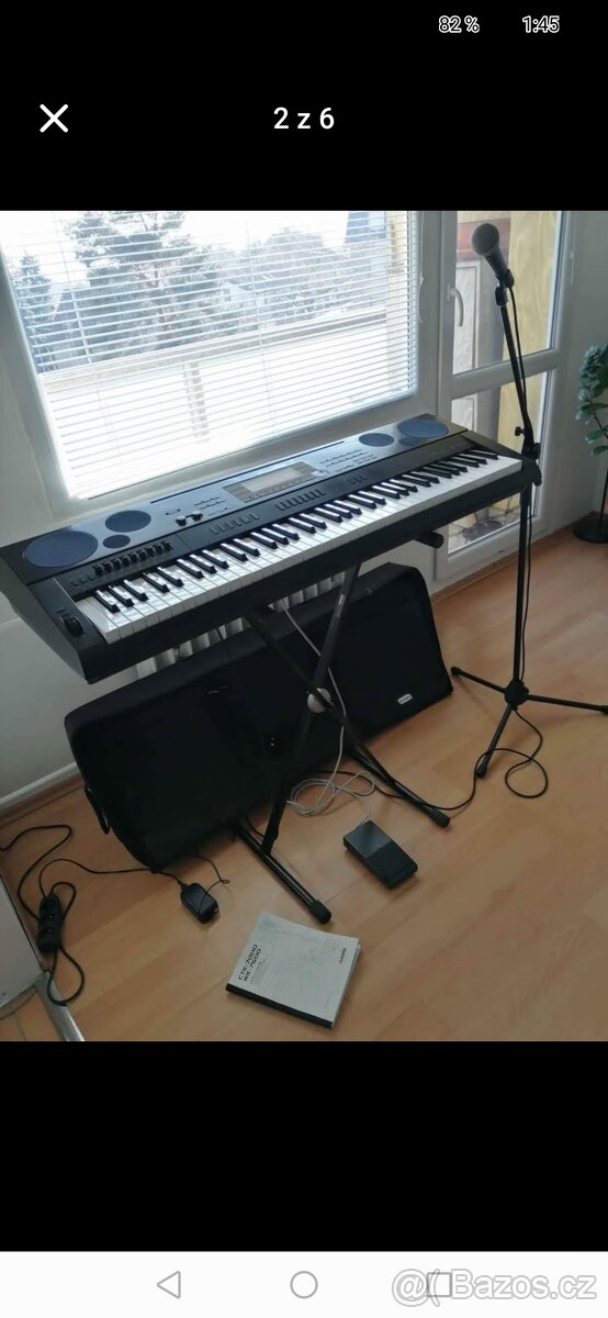 CASIO WK 7600 -6,5 oktáv, 76 klapek, SET - 13