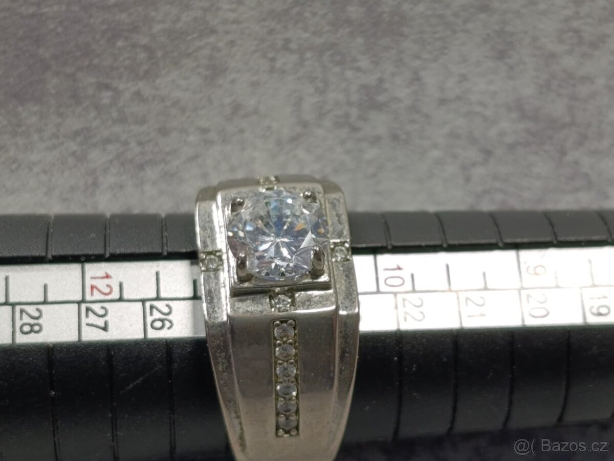 Krásný velmi starý pánský prsten velikost 64 - 13