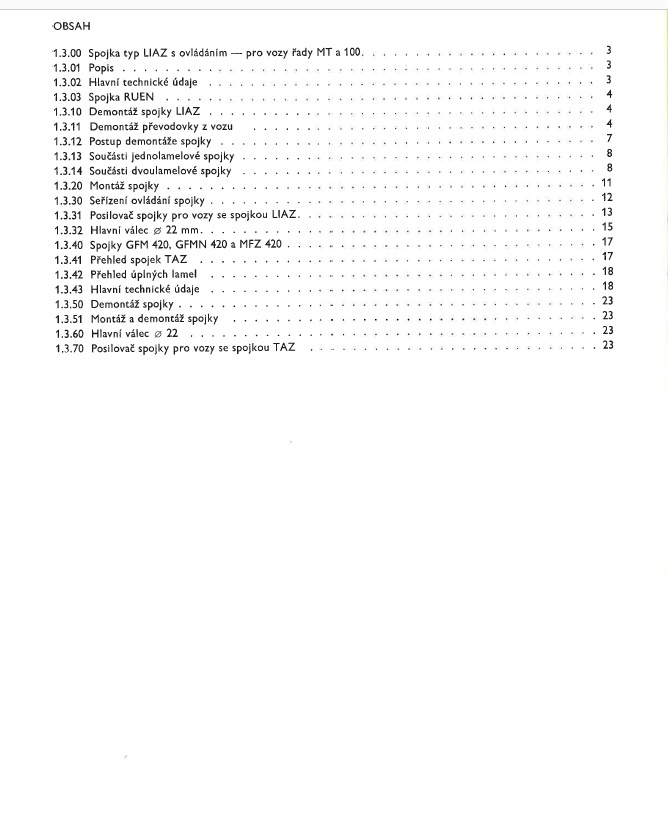 AUTO LIAZ -ŠT180 - PŘÍRUČKA 14 - BRZDY + PŘÍRUČKA 1.3 SPOJKA - 13