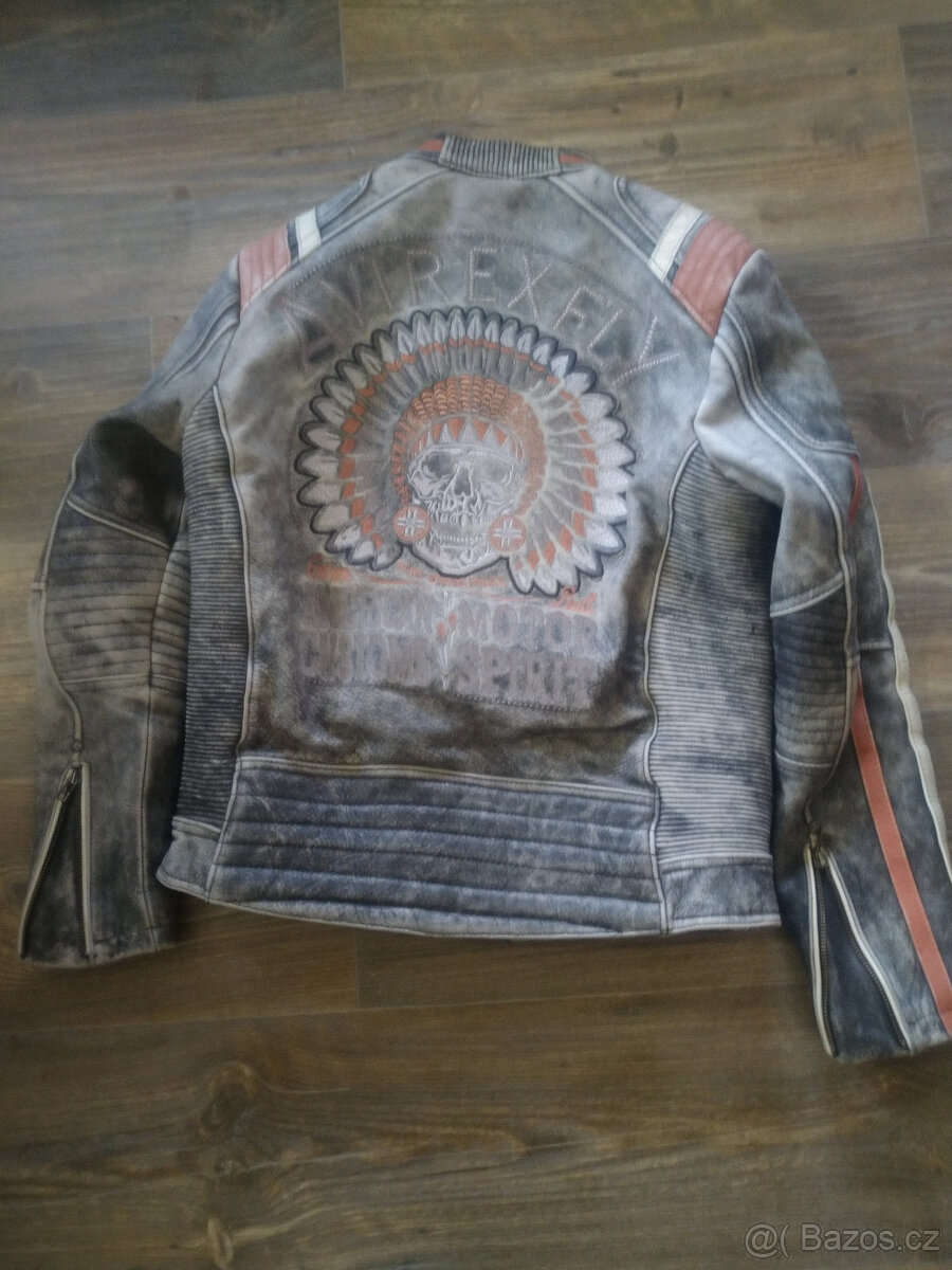 Kvalitní kožená bunda Avirex Fly - 13