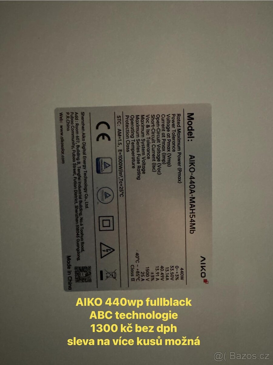 Zbytky solárních panelů po realizacích Leapton, AIKO, topco - 13