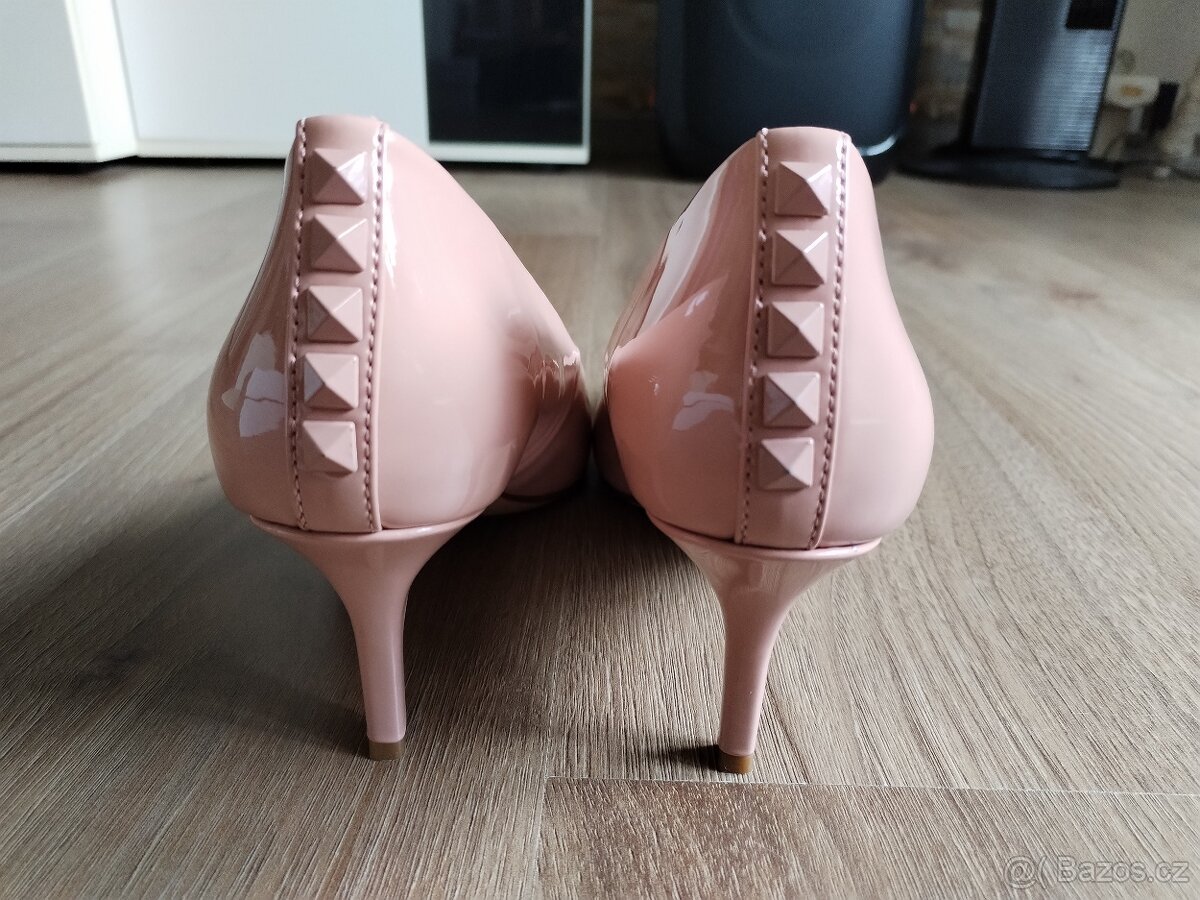 Nové lodičky s.Oliver 41 lesklé růžové - 13