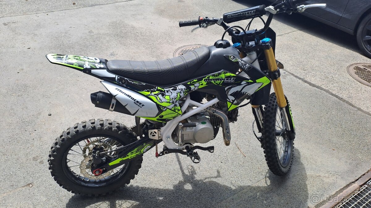 Pitbike MiniRocket 140 4t 17/14 zelena - 13