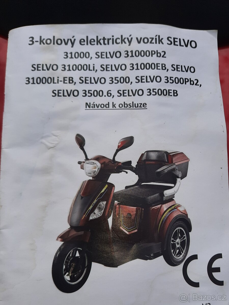 Elektricka tříkolka skutr vozik selvo Li- pro Li-EB - 13