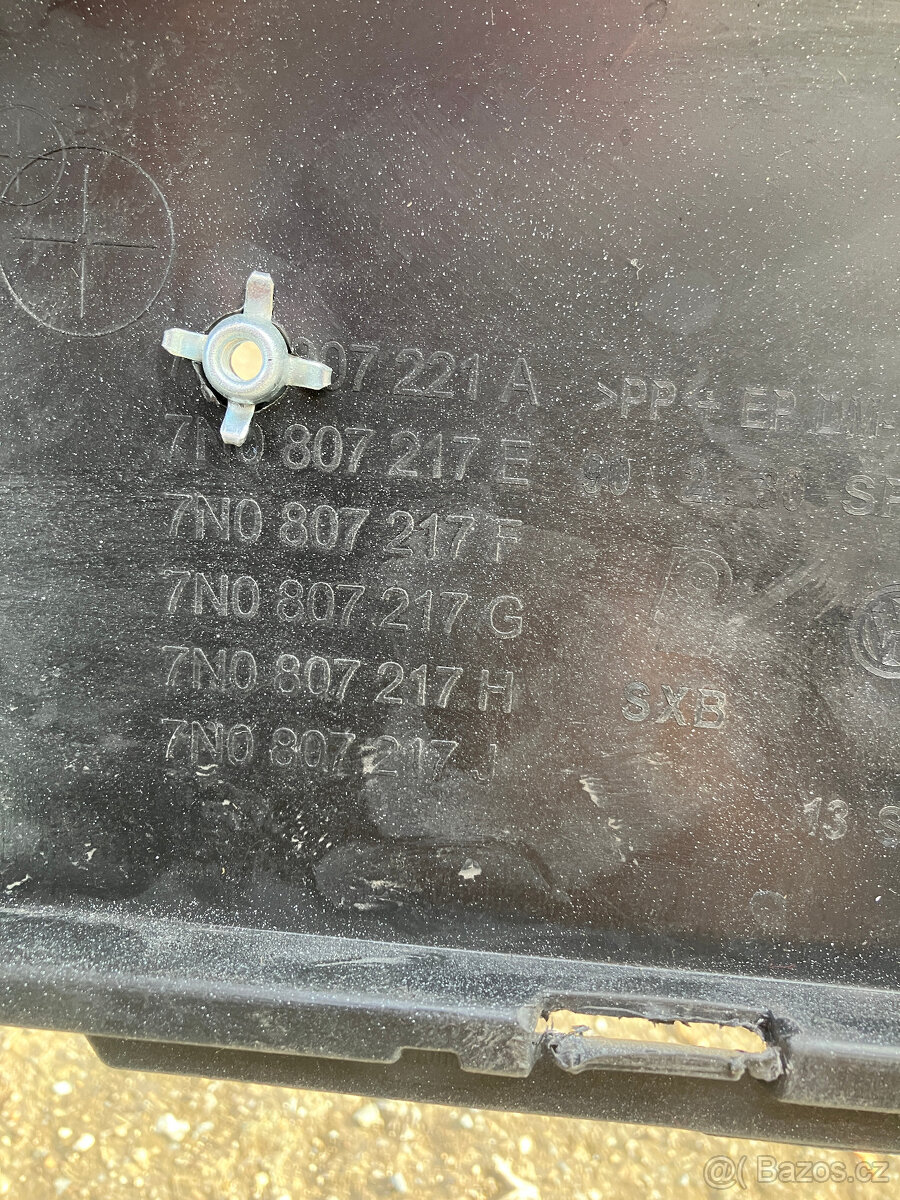 Predni naraznik vw sharan 4pdc cerny - 13