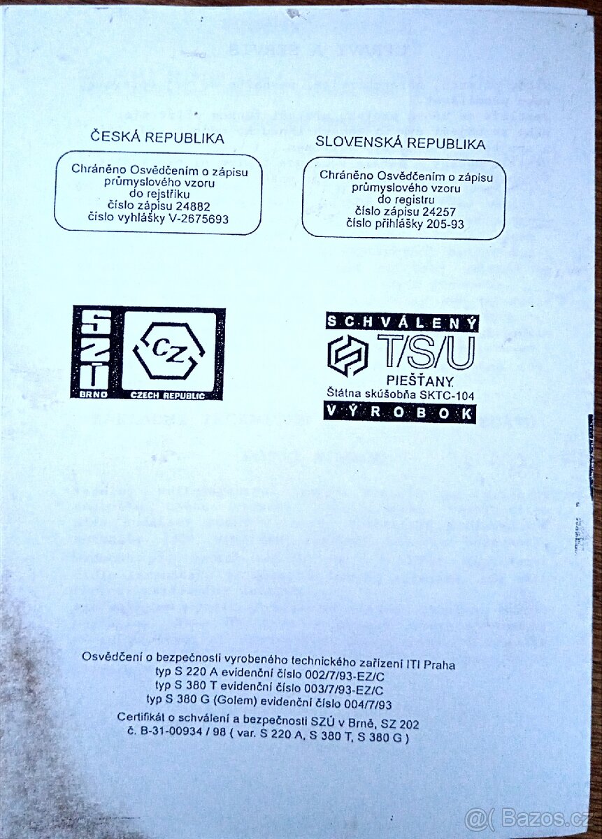 Elektrické topidlo, vysoušeč Termon S 220 A - 13