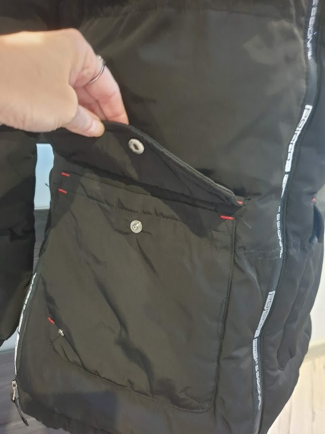 Krásná delší zimní bunda na hory - 13