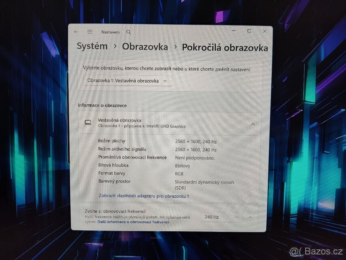 16 Predator Neo,i9-14th,4070-RTX,32gb,QHD 240Hz,1TB-Záruka. - 13