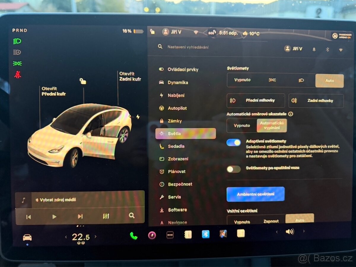 Tesla Model Y LR, 4x4, 114t km, odpočet DPH, nové zimní - 13