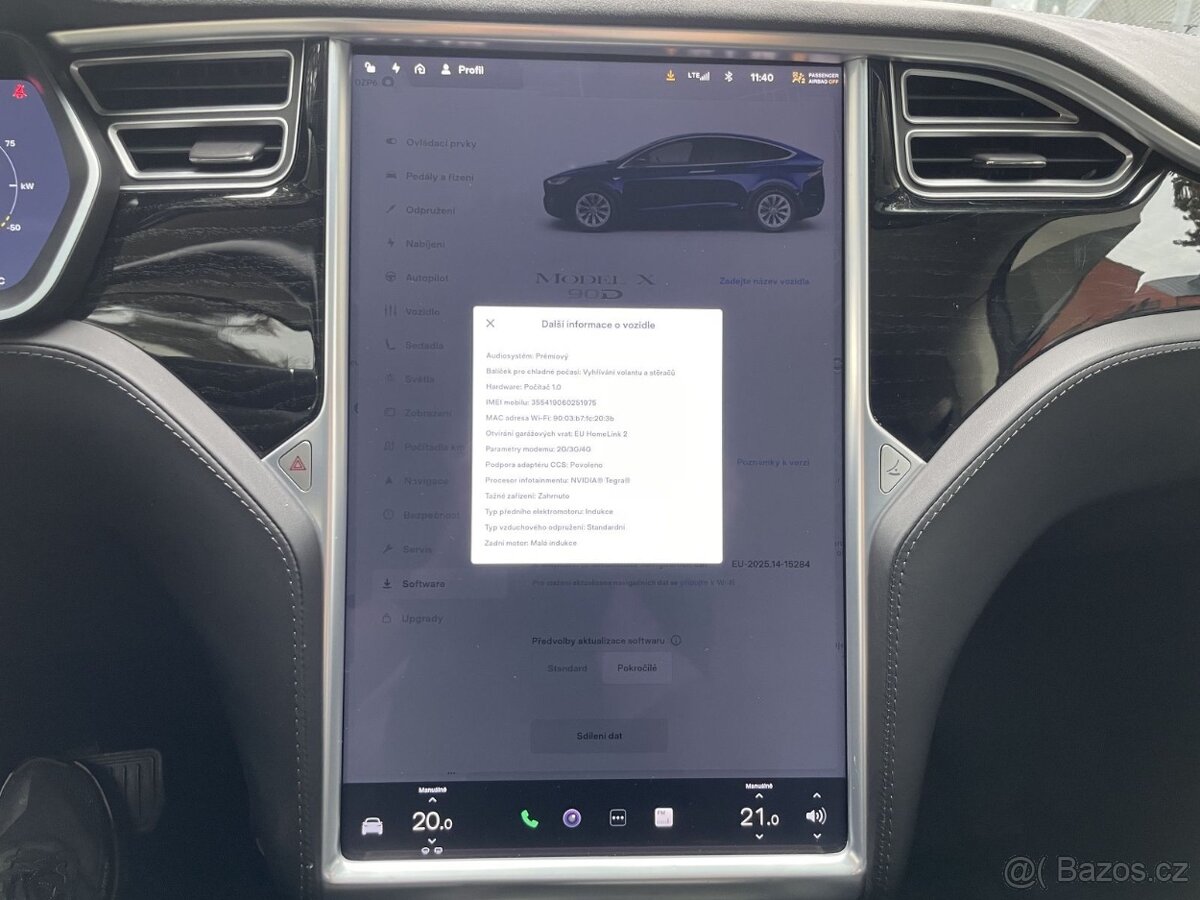 Tesla X 90D, AWD, tažné zařízení - 13