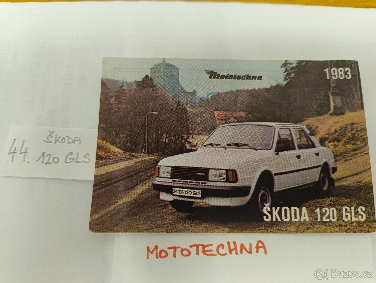 Kartičky z bonbonyéry Orion Mototechna - 13