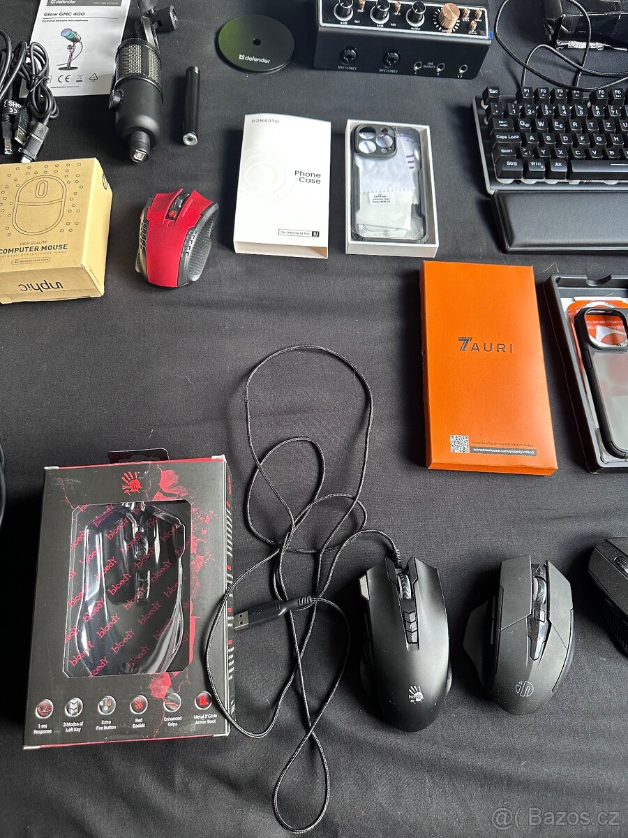 🎮 NOVÉ HERNÍ PŘÍSLUŠENSTVÍ, MYŠI, KLÁVESNICE, MIKROFONY A D - 13