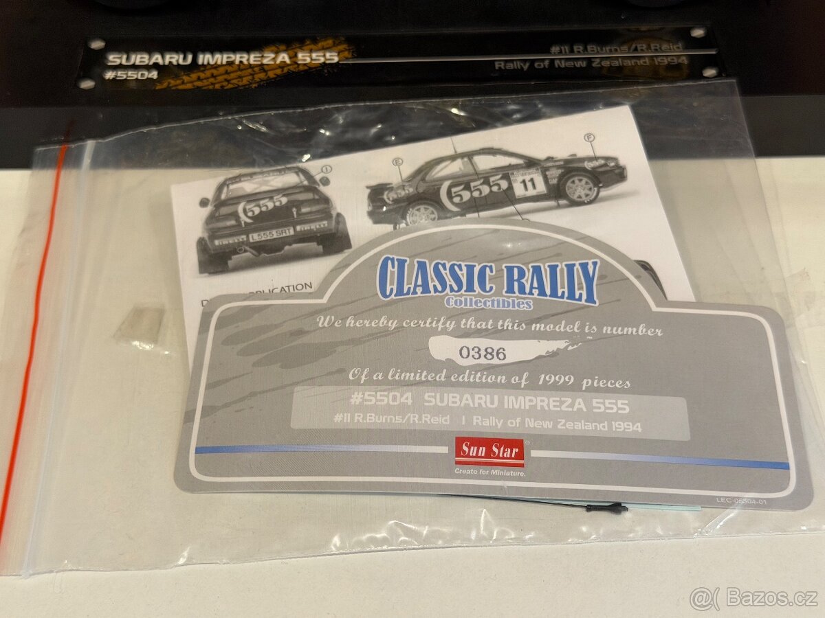 Subaru Impreza 555 - R. Burns - Rally Nový Zéland 1994 - 13