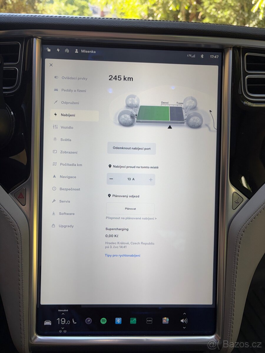 Tesla model S 85, NABÍJENÍ ZDARMA - 13