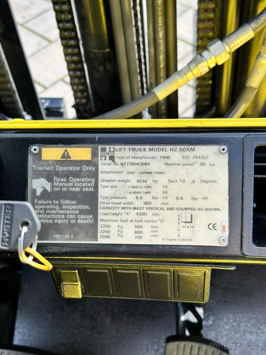 Vysokozdvižný vozík Hyster H2.50XM (VV0187) - 13