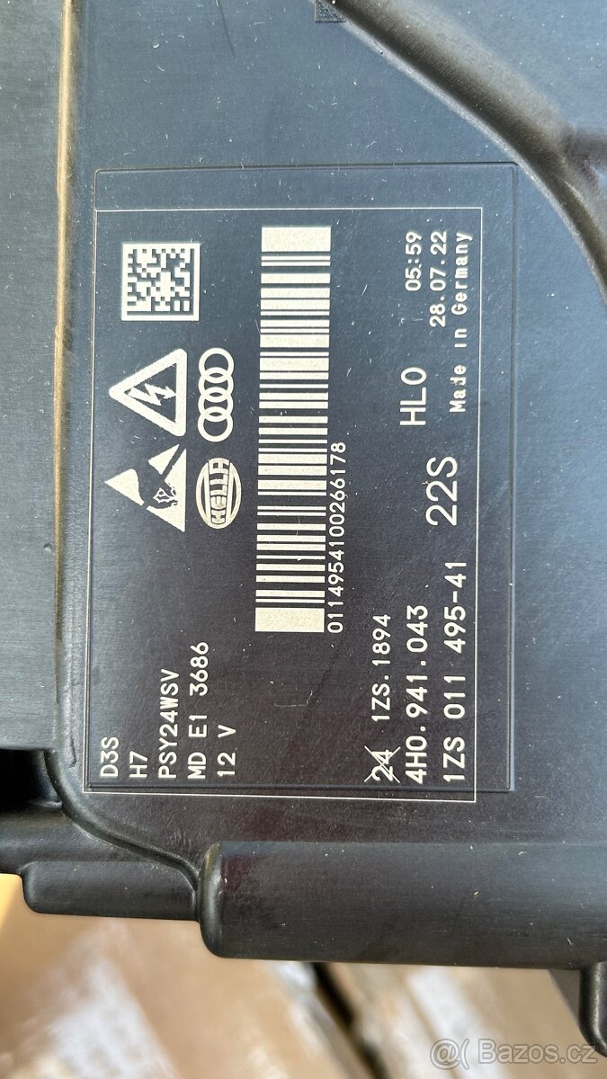 Světlomety AUDI A8 4H0 Facelift - 13