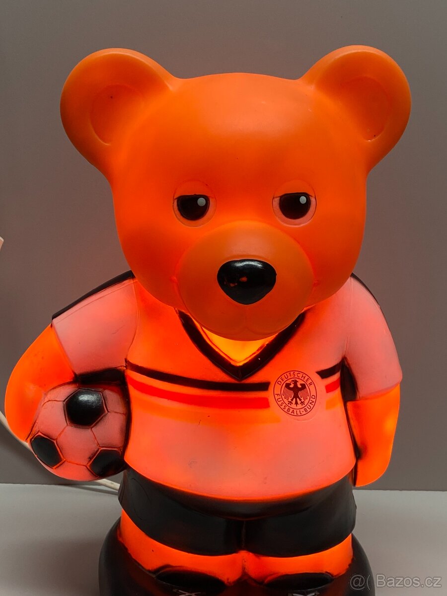 stará hračka dětská lampa retro fotbalová dětská lampička - 13