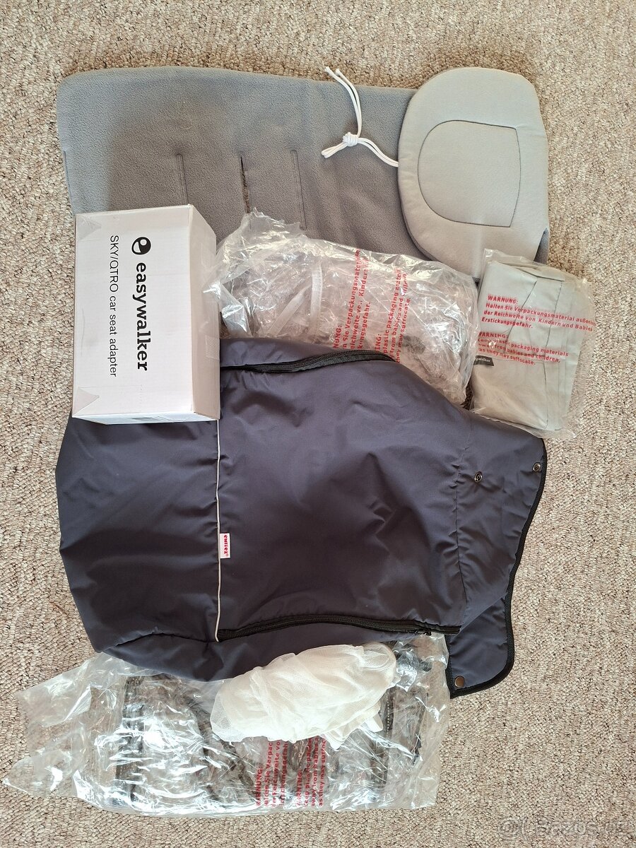 Kočárek Easywalker Sky, barva berry red - 13