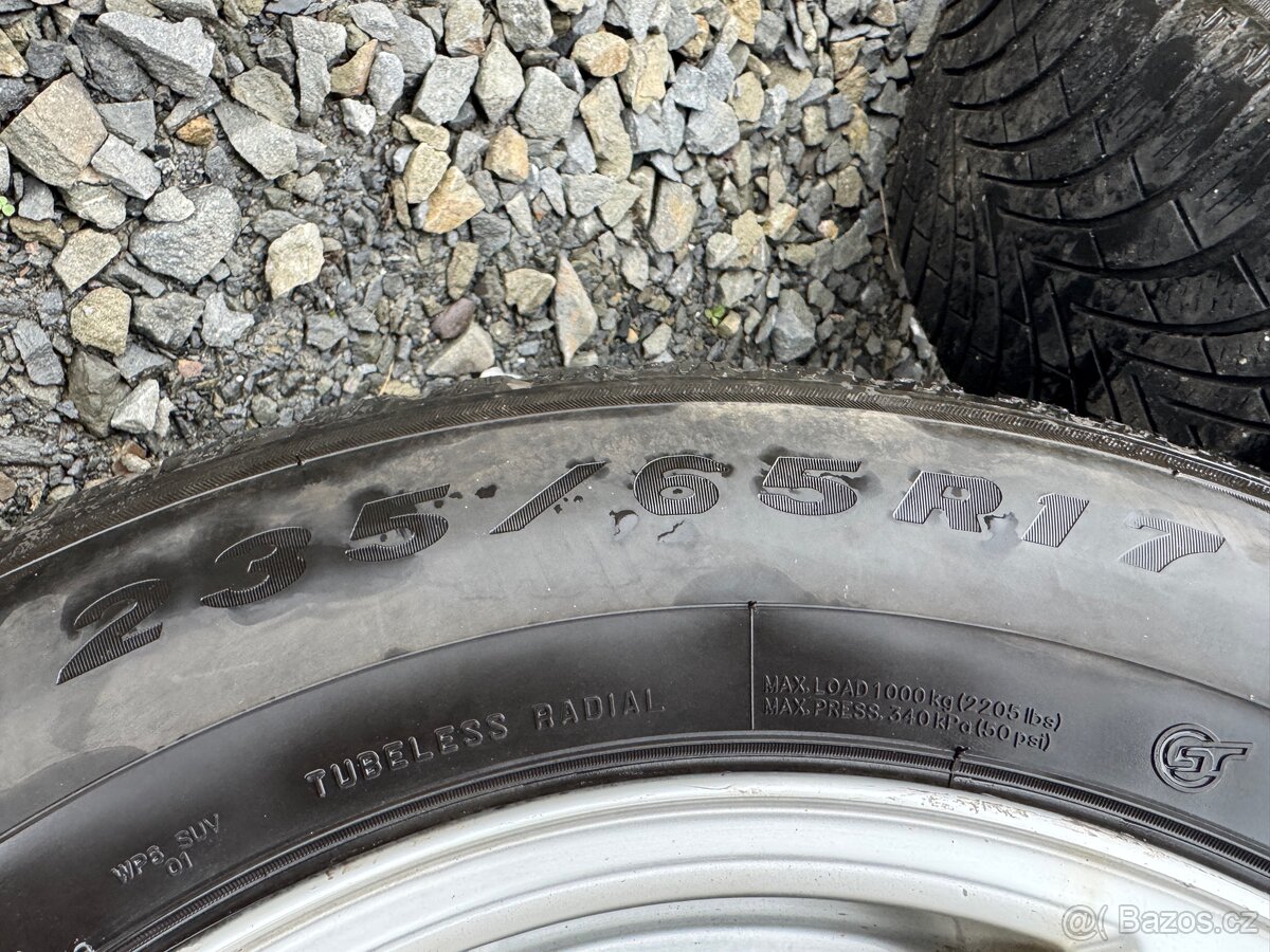 Alu kola 5x108 R17 včetně zimních pneu 235/65/17 - 13