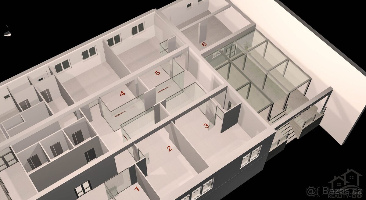 Pronájem kanceláře, 300 m² - Karviná - Mizerov, ev.č. 00042 - 13