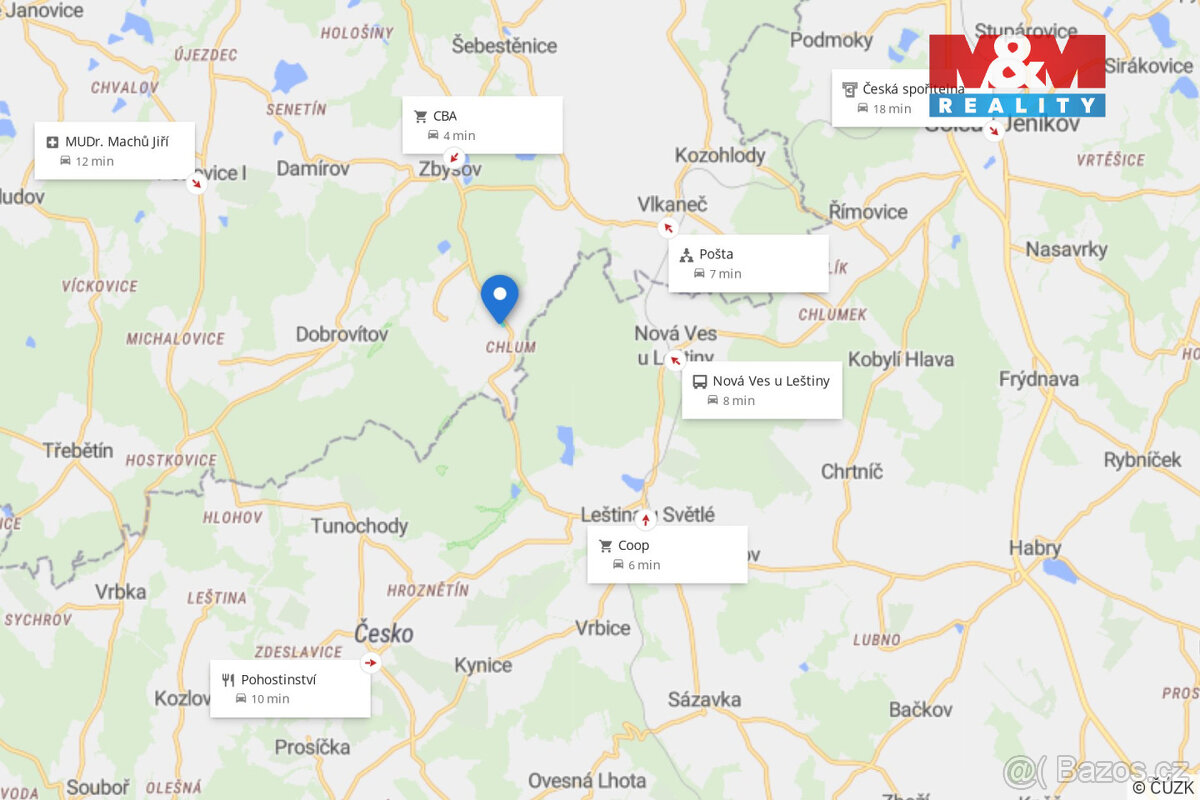 Prodej pole, 15611 m², Zbýšov - 13