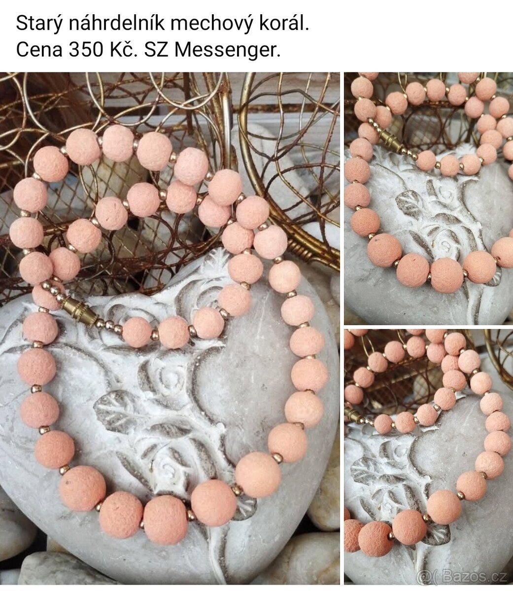 Staré šperky a doplňky viz fota. Ceny viz fota. - 13