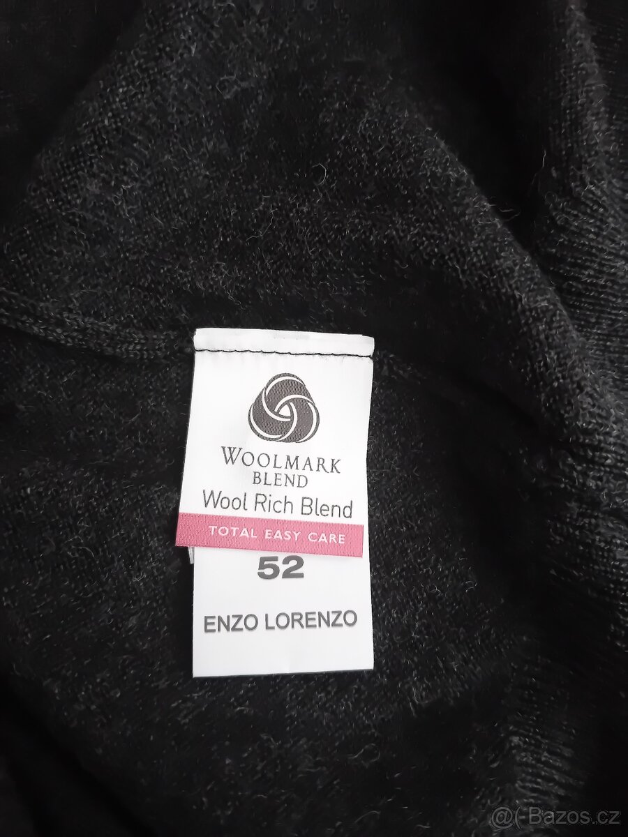 Enzo Lorenzo pánská úpletová vesta vel. L/XL vlna nová - 13