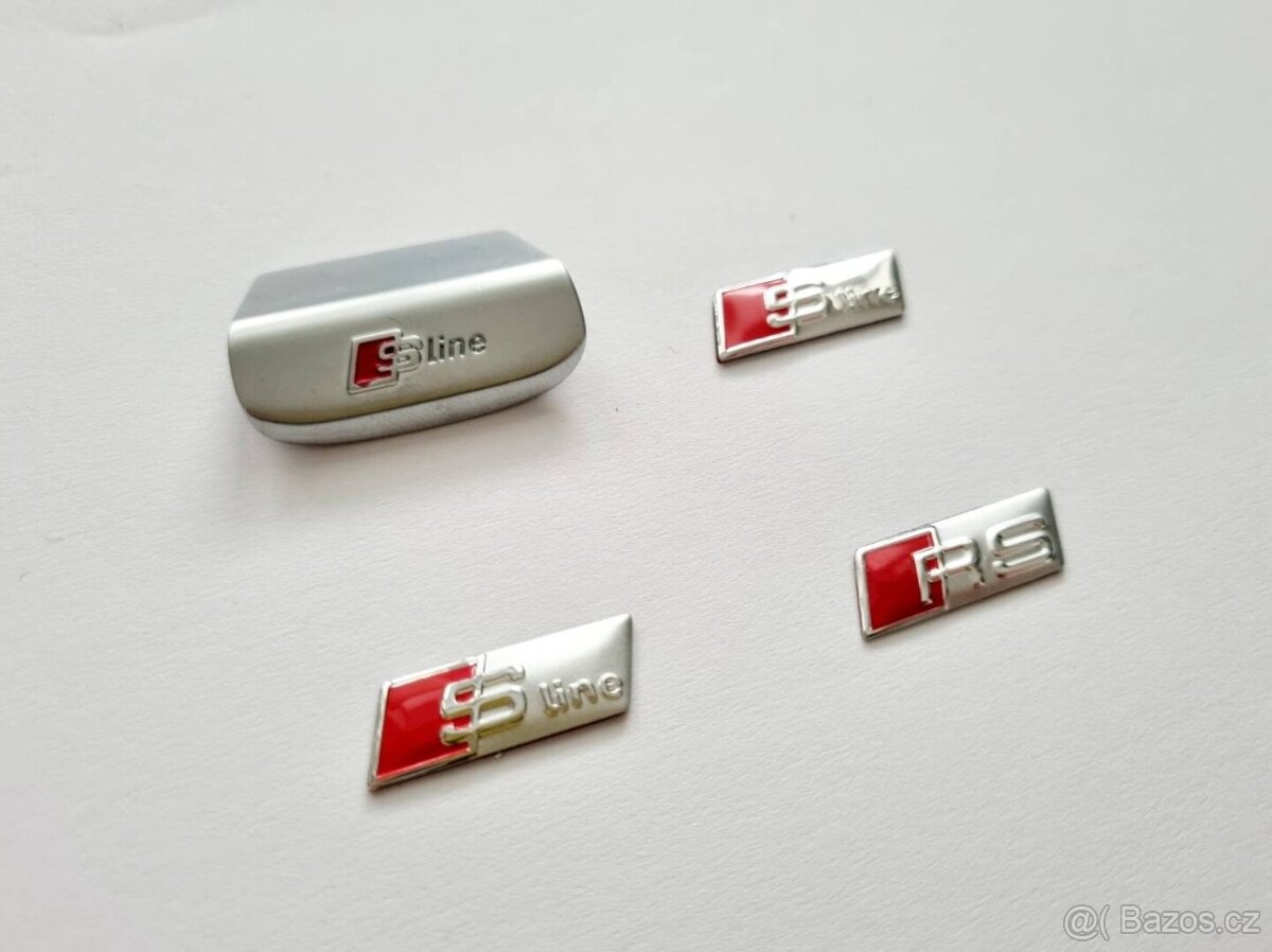 AUDI SLINE LOGO EMBLEM ZNAK DO VOLANTU - 13