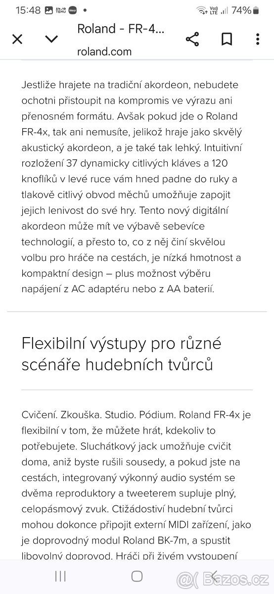 Roland fr-4x ,elektronický akordeon - 13