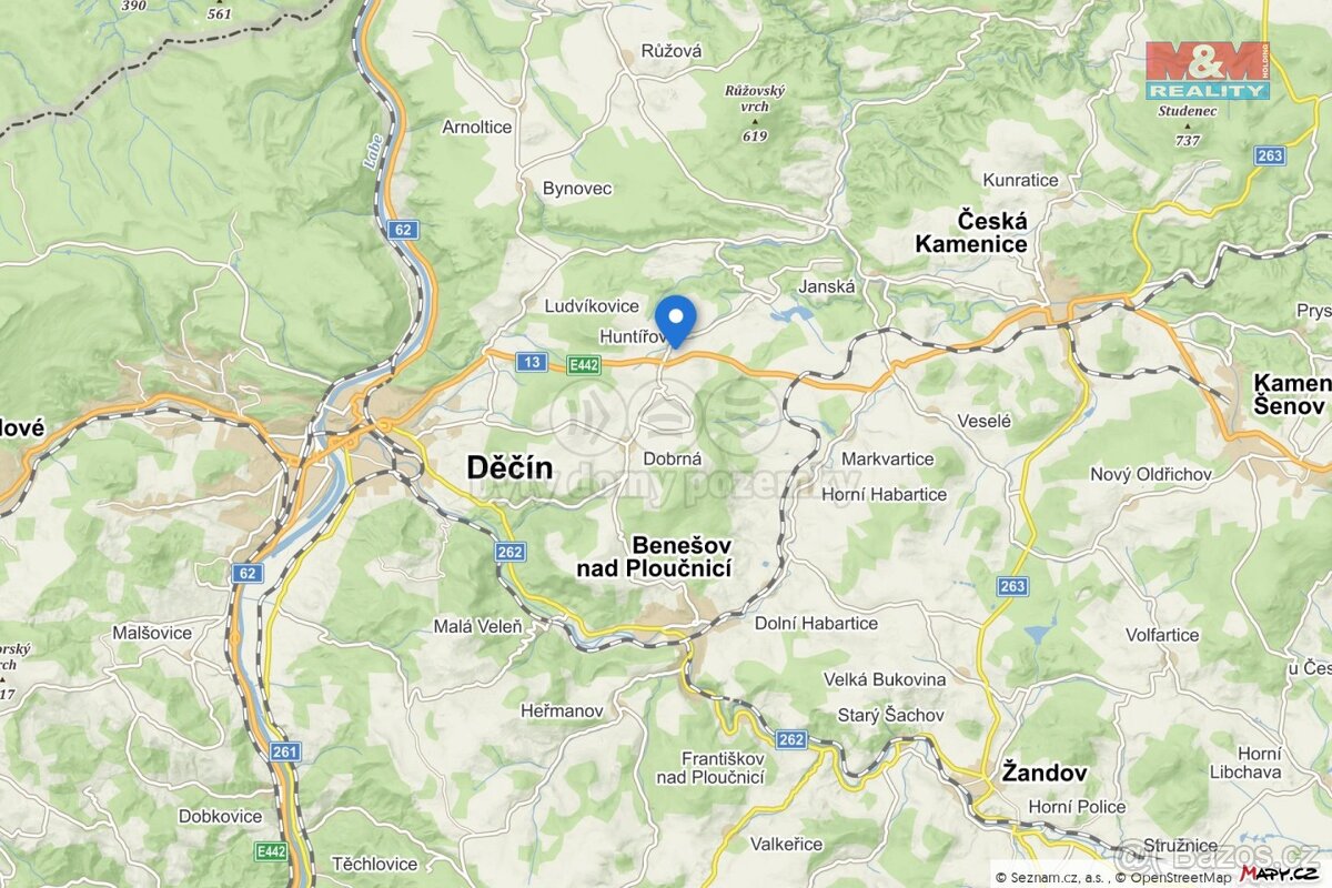 Prodej pozemku k bydlení, 777 m², Huntířov - 13