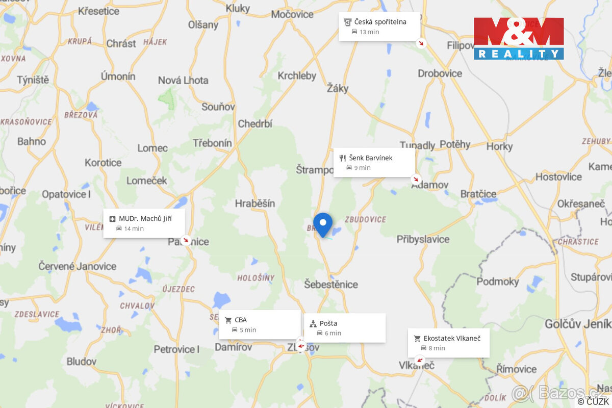 Prodej pole, 11369 m², Zbýšov - 13