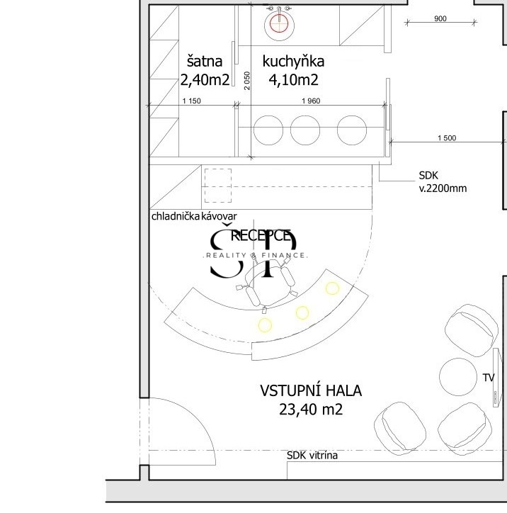 Pronájem obchodních prostor vhodných pro služby, 35 m2 Plzeň - 13