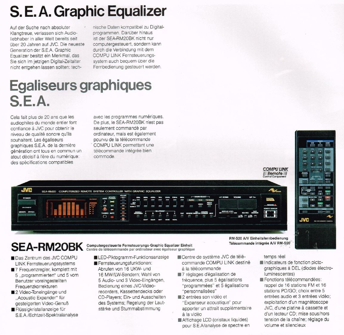 JVC SEA-RM20 Graphic Equalizer / Spectrum Analyzer - 13