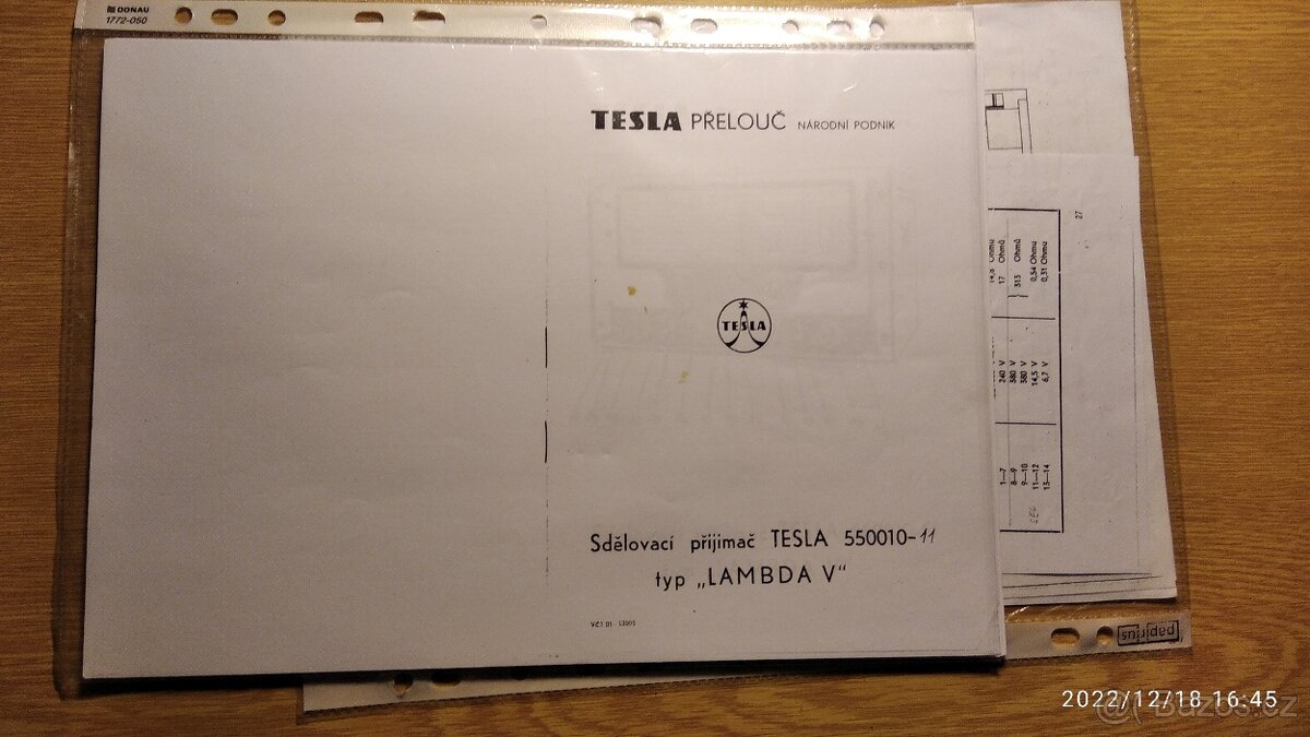 Prodám komunikační přijímač LAMBDA 5 - 13