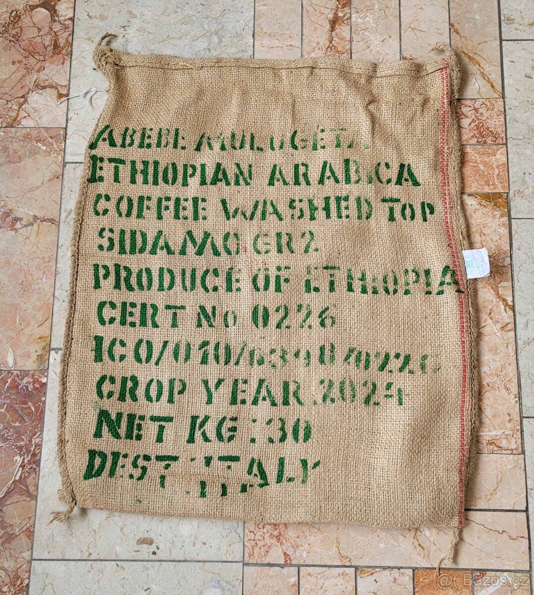 Dekorace: Jutové pytle na kávu, více kusů a více druhů, - 13