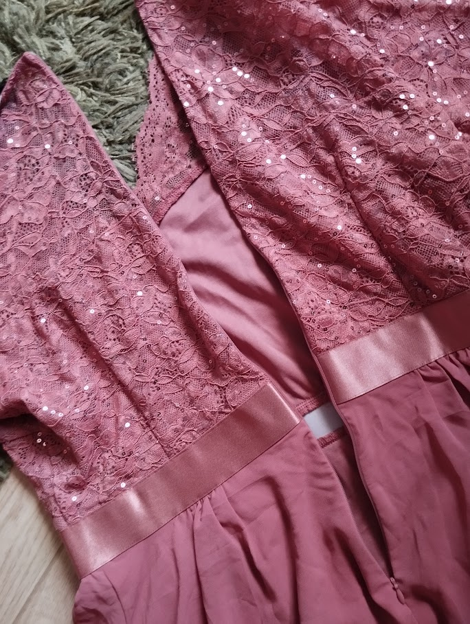 Šaty vel.XL MIUSOL starorůžové N.O.V.É. - 13