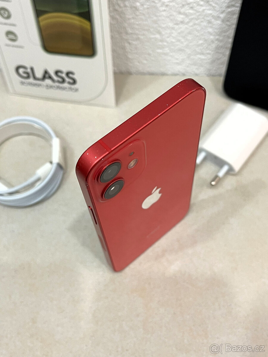🍏 Apple iPhone 12 MINI 64GB - Red (12m. ZÁRUKA) + DÁRKY - 13