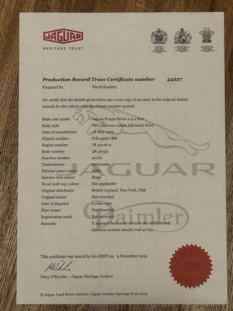 🏁 Jaguar E-Type Series 2 4.2 2+2 (1970) - 13