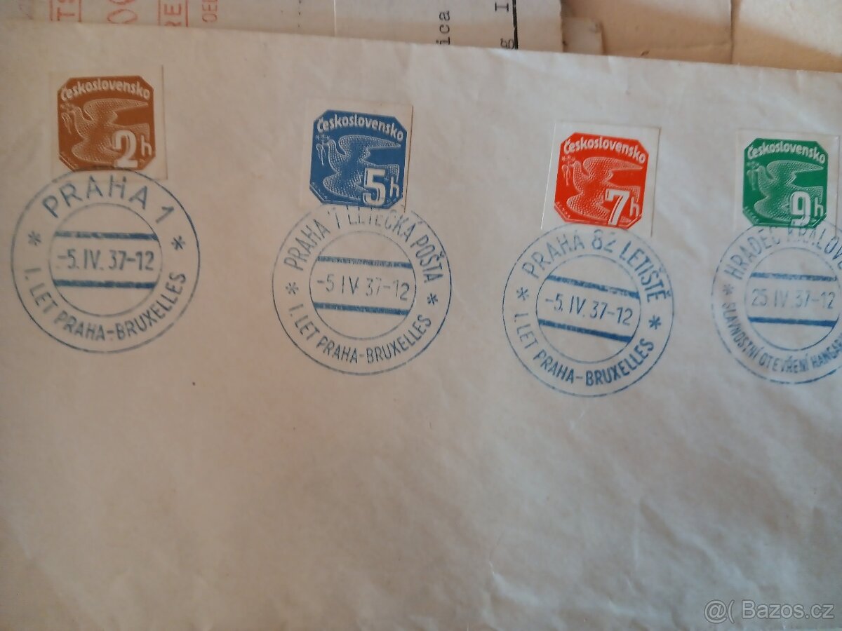 Různé dokumenty, známky, pohlednice. - 13